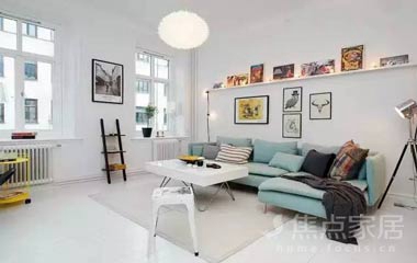 57㎡小公寓高效空間布局，完美收納