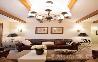 美式客廳，崇尚自由，隨意不羈