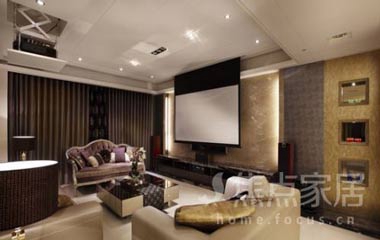 56平復(fù)古公寓設(shè)計，這背景墻也太有創(chuàng)意