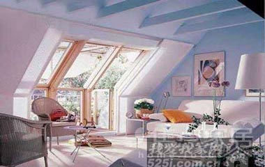 斜頂閣樓設計 在城市最高處品味不規則