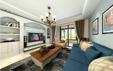 美式田園風(fēng)100平三居