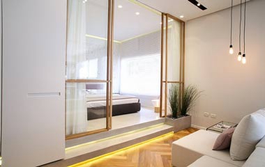 現(xiàn)代風(fēng)格兩居小戶型 聰明地布置功能間