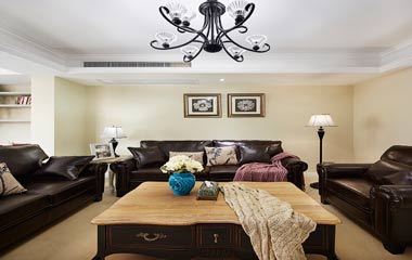 美式混搭風三室兩廳臨平毓秀家園