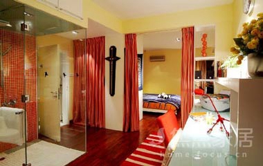 拿主意做裝修 85平糖果色婚房