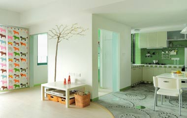 清爽田園風(fēng)格單身公寓 設(shè)計(jì)師連君曼作品