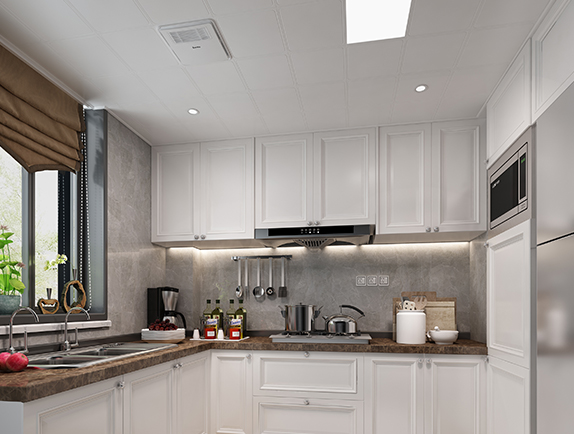 集成吊頂300系列（加盟商專(zhuān)供）納米純白-圓角槽效果圖