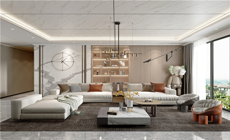 時尚又好看,備受年輕人關注的沙發背景墻設計效果圖