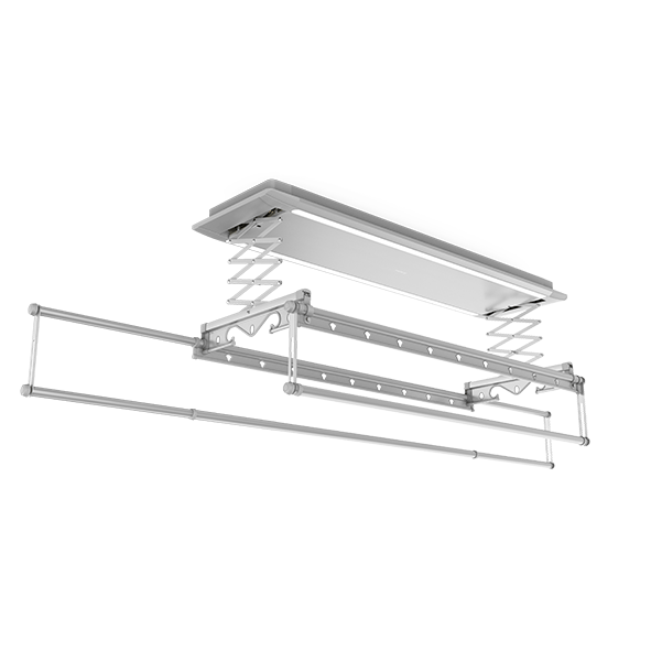 集成吊頂晾衣機1308-SS-Z-ZL 時尚(銀)直流.伸縮晾衣機(照明）效果圖