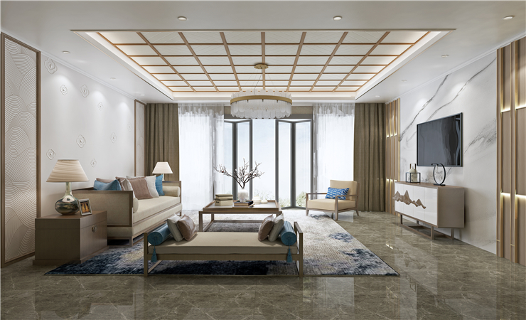 電視背景墻是客廳整個空間的視覺的重中之重，須經過精心設計，否則客廳將顯得過于平淡。